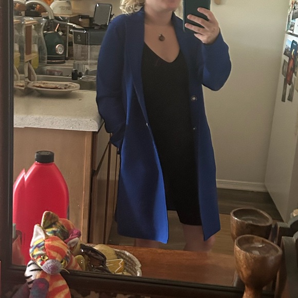 Blue trench coat - Picture 6 of 6